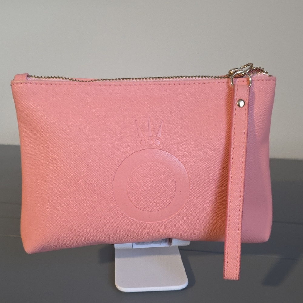 PANDORA Millie Coral Pink Cosmetic/Jewelry Wristlet
